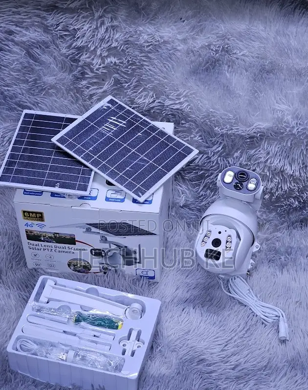 4g Dual Lens 6mp Outdoor Solar Camera – Smart PTZ CCTV With Ubox