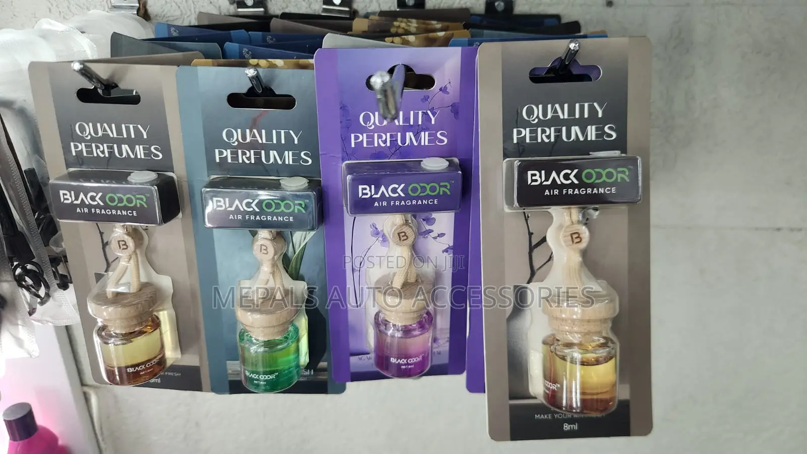 Black Odor BO-52 Hanging Crystal Car Perfume (8ml)