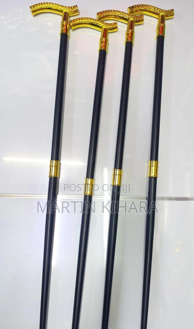 Elegant Metallic Walking Sticks