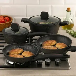 Edenberg EB-12916 8PCS Cookware Set – Marble Non-Stick, Induction