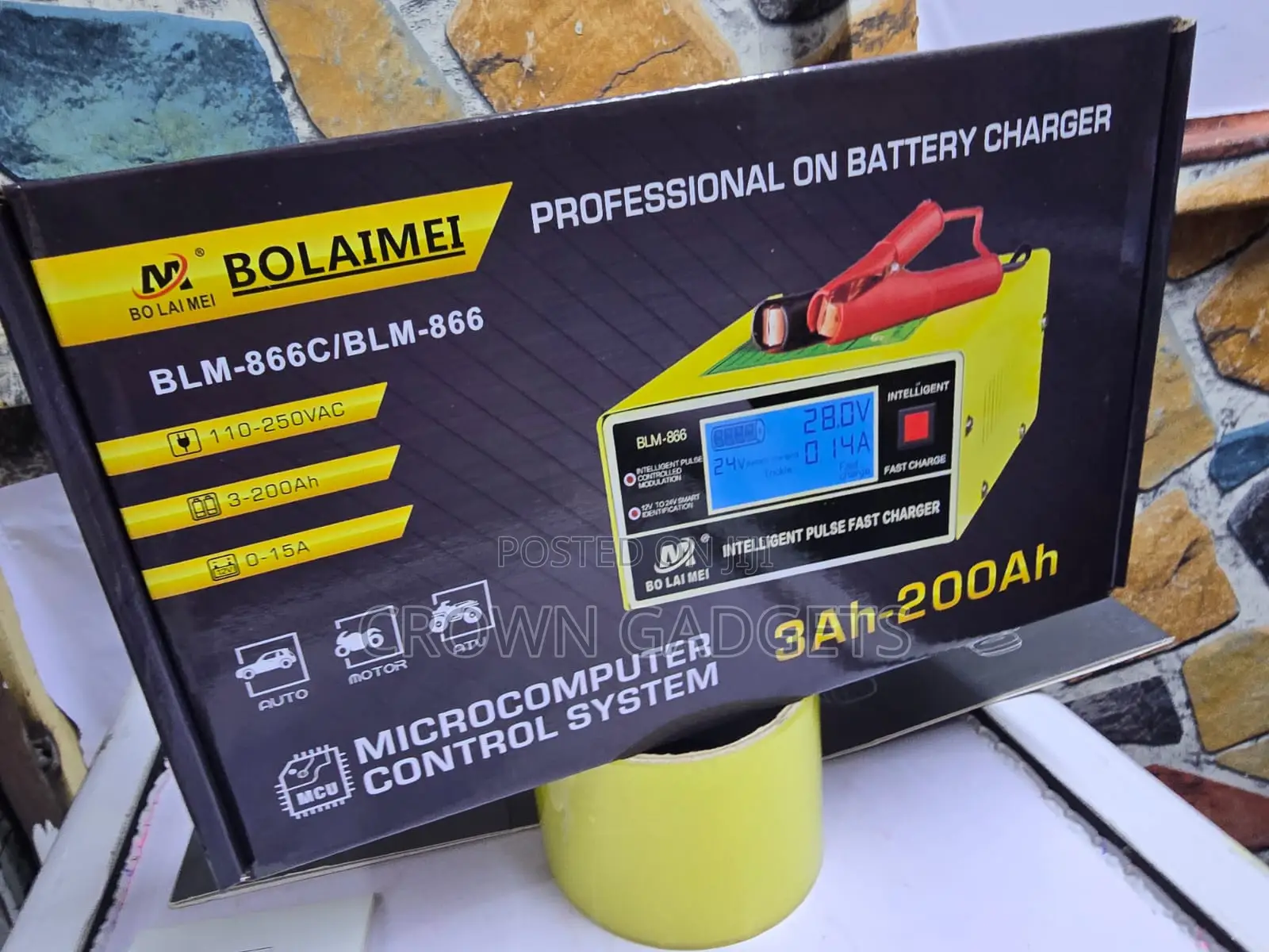 Bolaimei BLM-866C Automatic 12V 24V Battery Charger