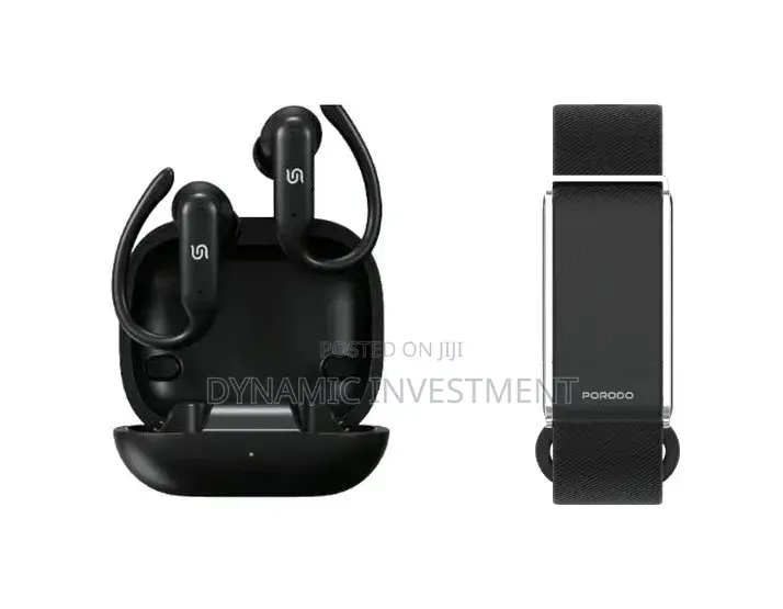 Porodo ActiveX Smart Fitness Band Earbuds With Built in Earbuds