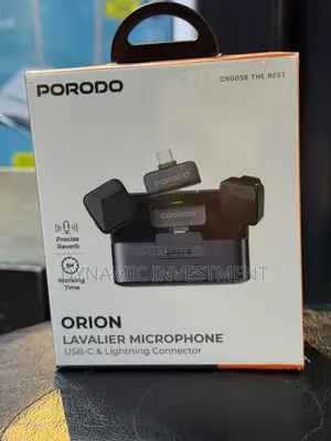 Porodo Orion Lavalier Microphone Type-C Lightning Head Connector
