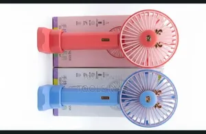 Rechargeable Portable Handheld Fan SQ 2258 - Pink Blue.