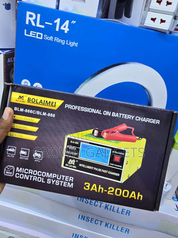 15A Smart Battery Charger for 12V 24V Car Batteries