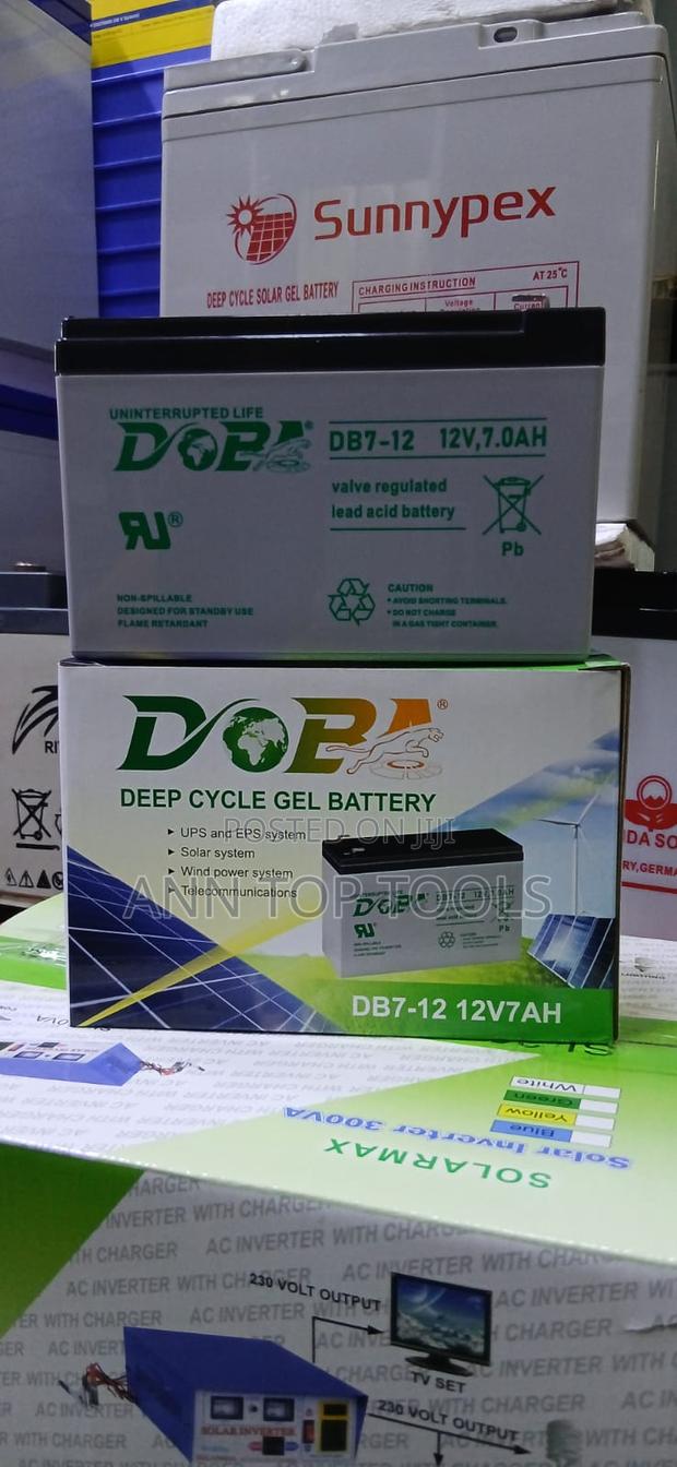 7 Ah 12 Volts Doba Valve Regulated Battery