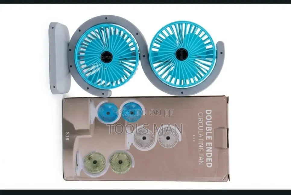 Double Ended Circulating Fan S18 - Portable Dual Desk Fan.