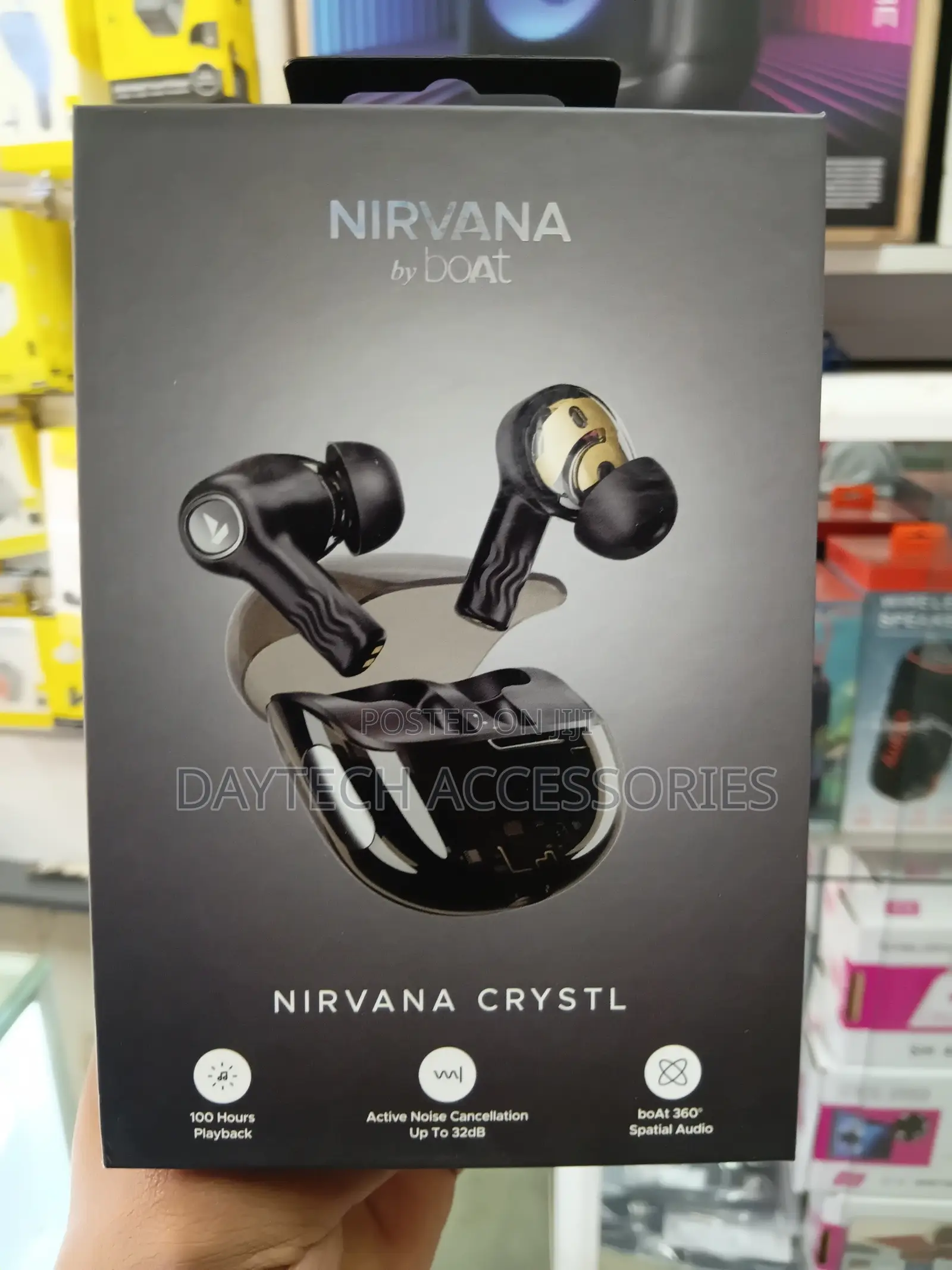 boAt Nirvana Crystl Earbuds - Black