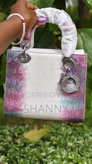 Brand New Mini Top Handle Bag - Cotton Candy Lizard