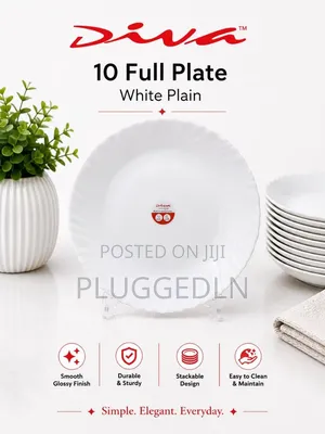 Glass Full Plates Per Box 
6 Sets (36pcs) Size 10.