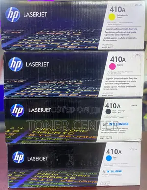 Genuine HP 410A Complete Toner Set – Black, Cyan, Yellow Magenta