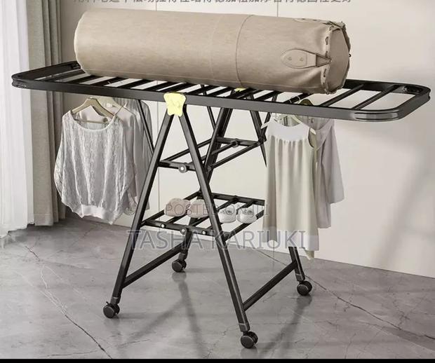 Metallic Laundry Rack - main view