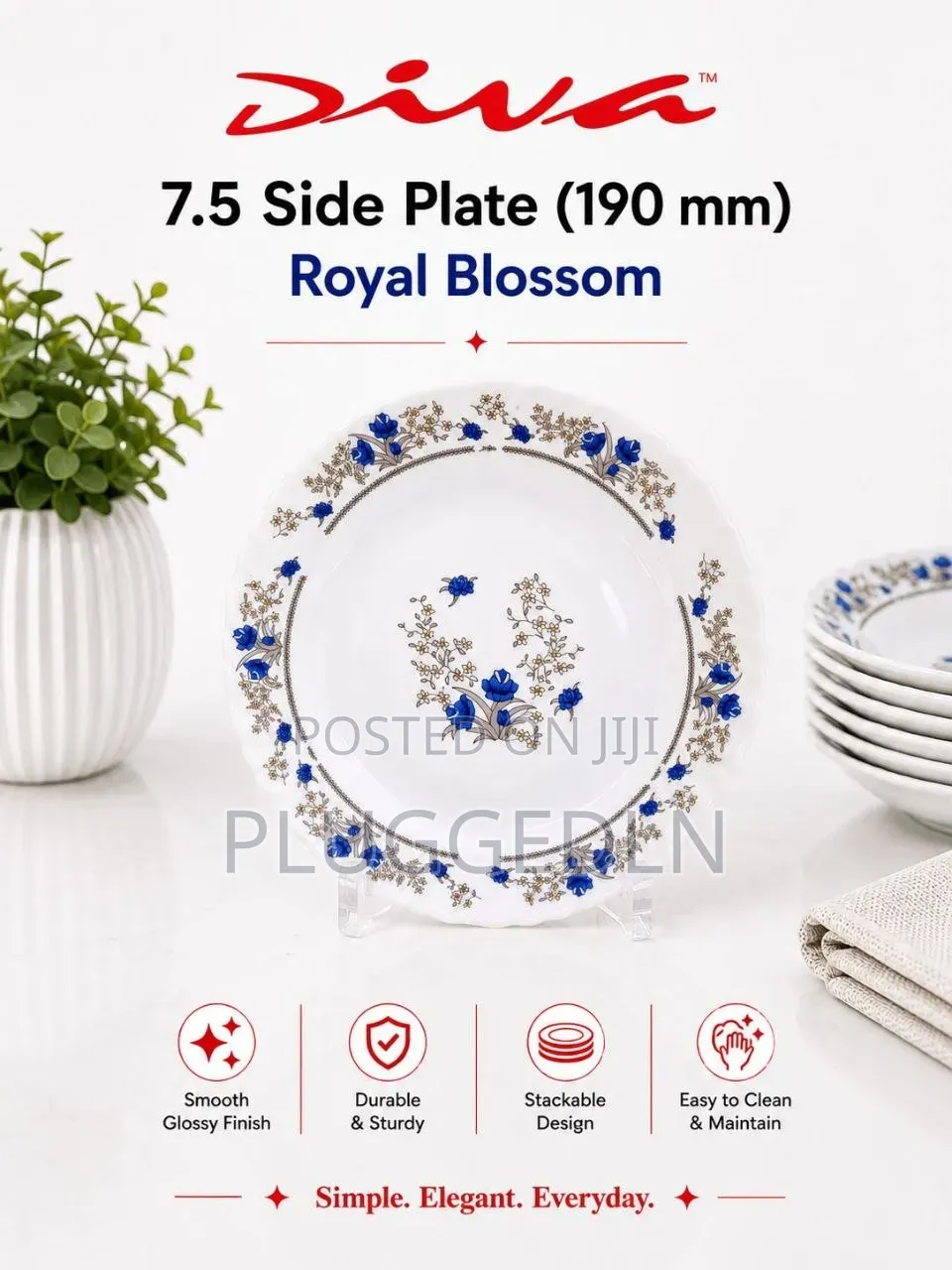 Glass Plate 7.5 Inch 
6sets (36pcs) Per Box
