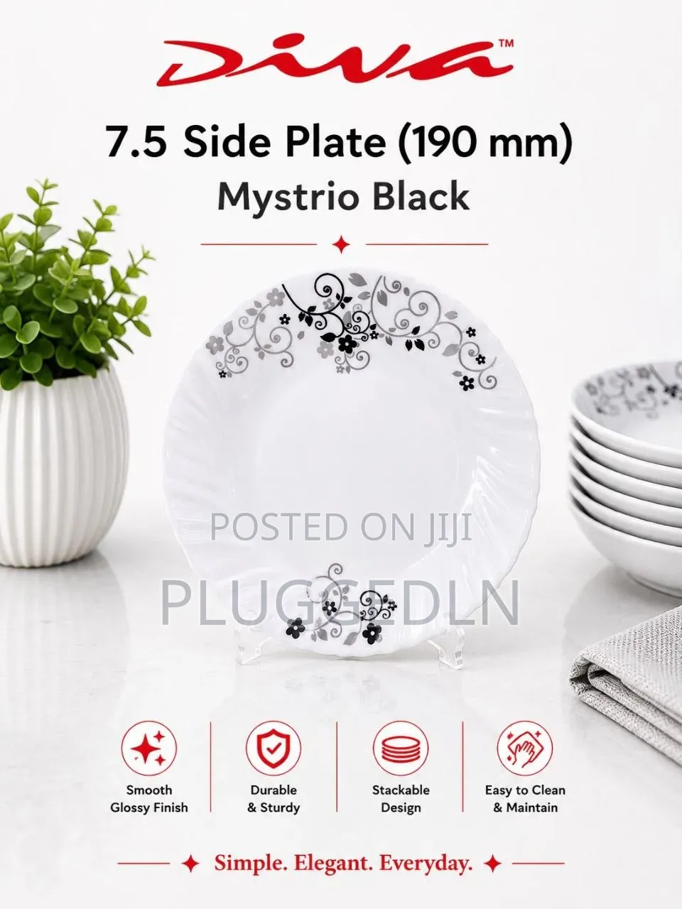 Glass Plate 7.5 Inch 
6sets (36pcs) Per Box