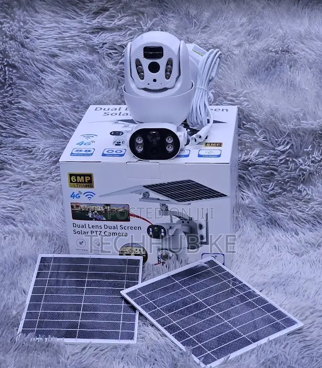 4g Ubox 6mp Dual Lens Dual Panels Solar PTZ Camera