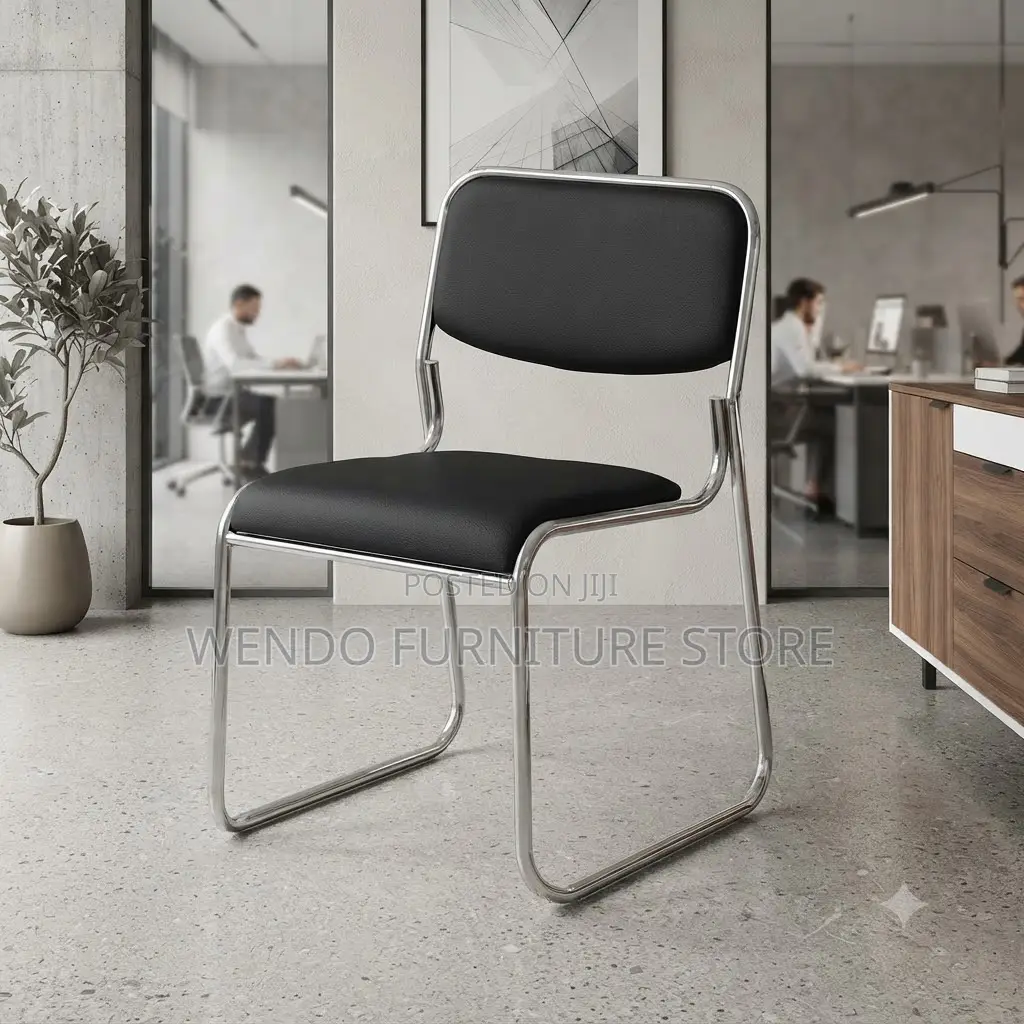 Office Chairs; Katalina Leather Cushioned Visitors Chairs