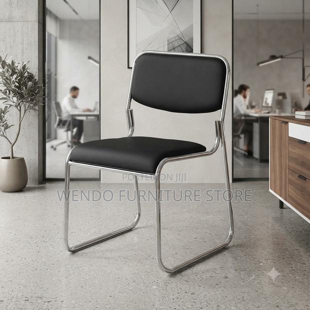 Office Chairs; Katalina Leather Cushioned Visitors Chairs