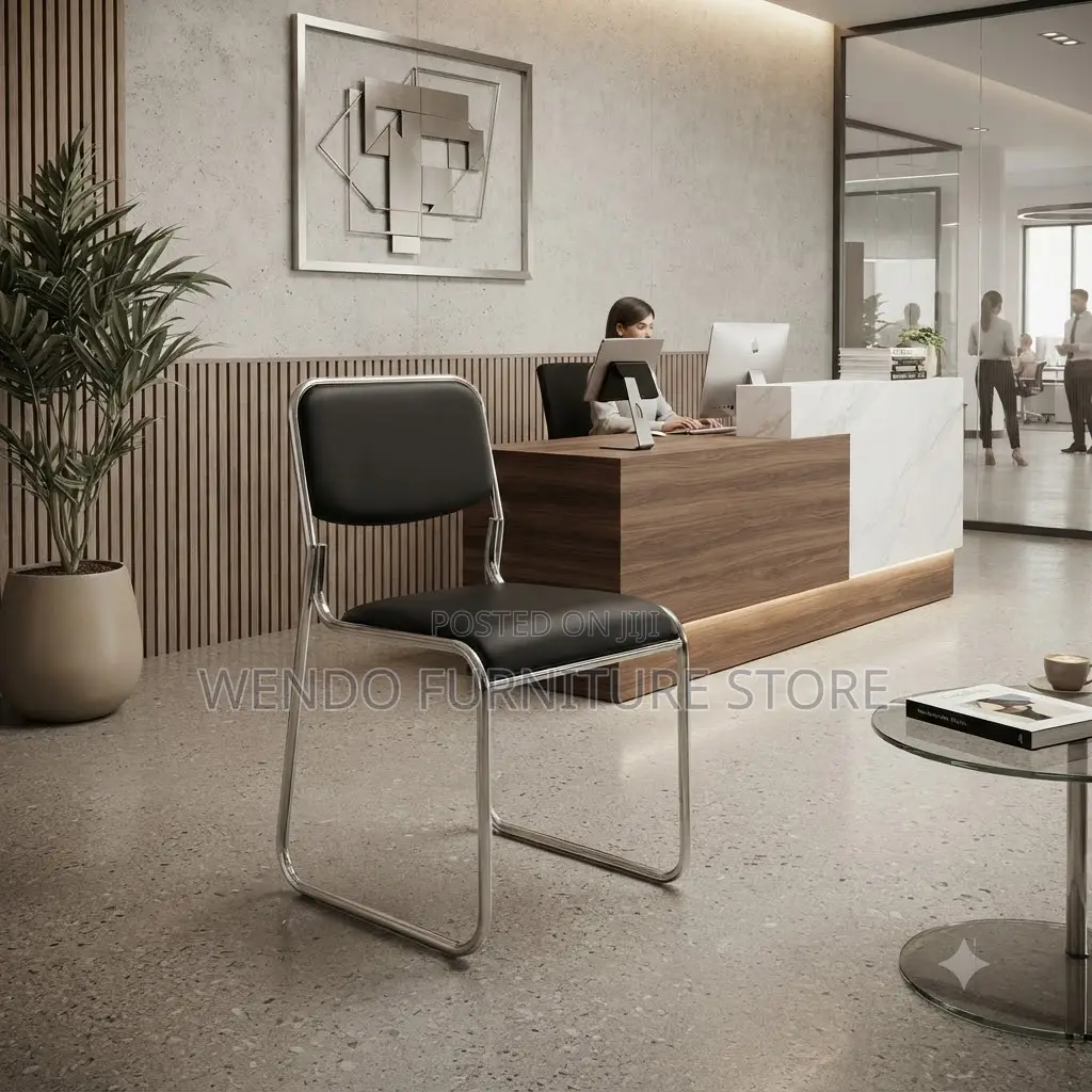 Office Chairs; Katalina Leather Cushioned Visitors Chairs