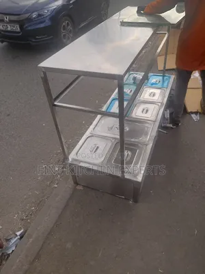 Food Warmer With Top Shelf.