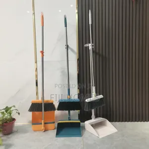 2 in 1 Foldable Rotating Broom Dustpan Set