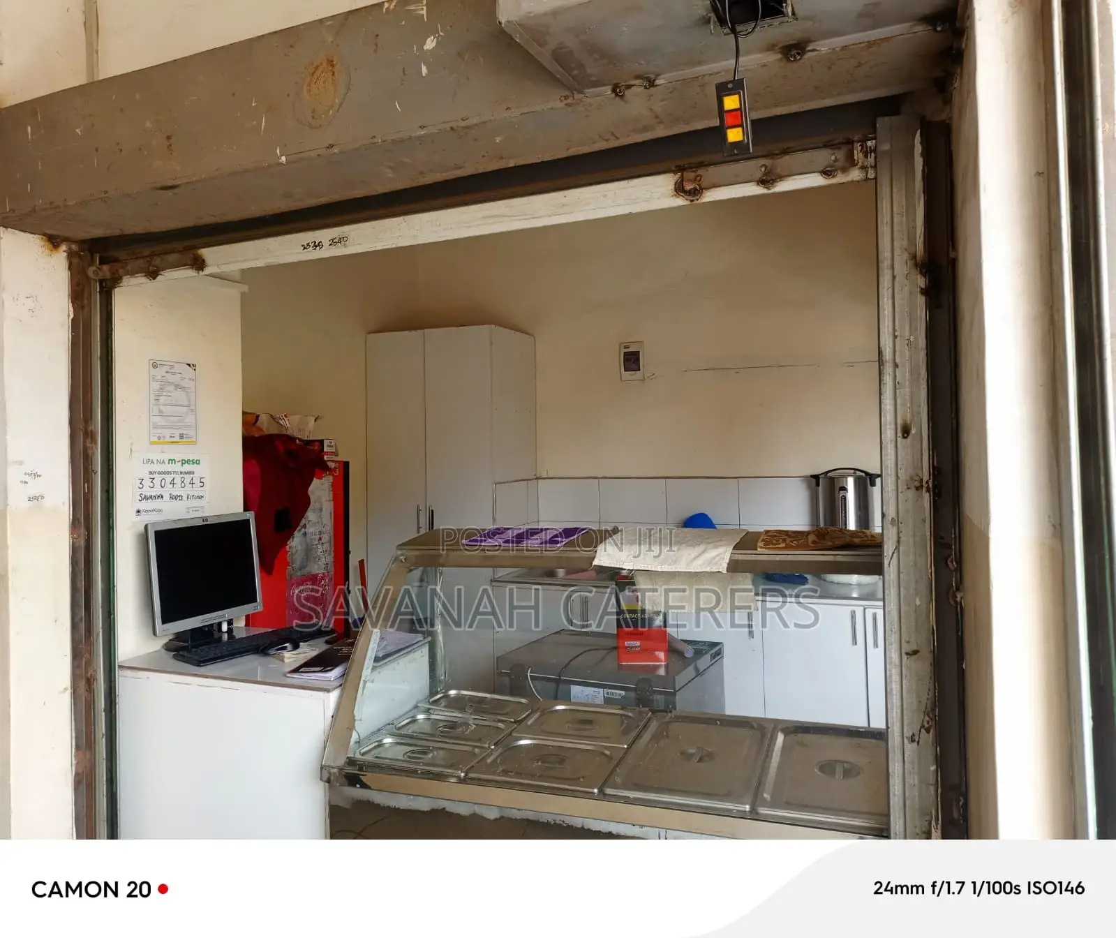 Commercial Kitchen With Sitting Area