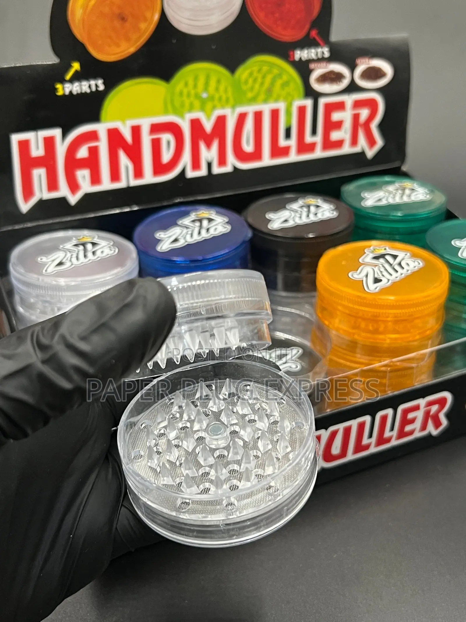 Zilla 60mm 3-Part Acrylic Plastic Grinder