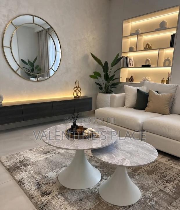 Marble-Top Nesting Coffee Tables