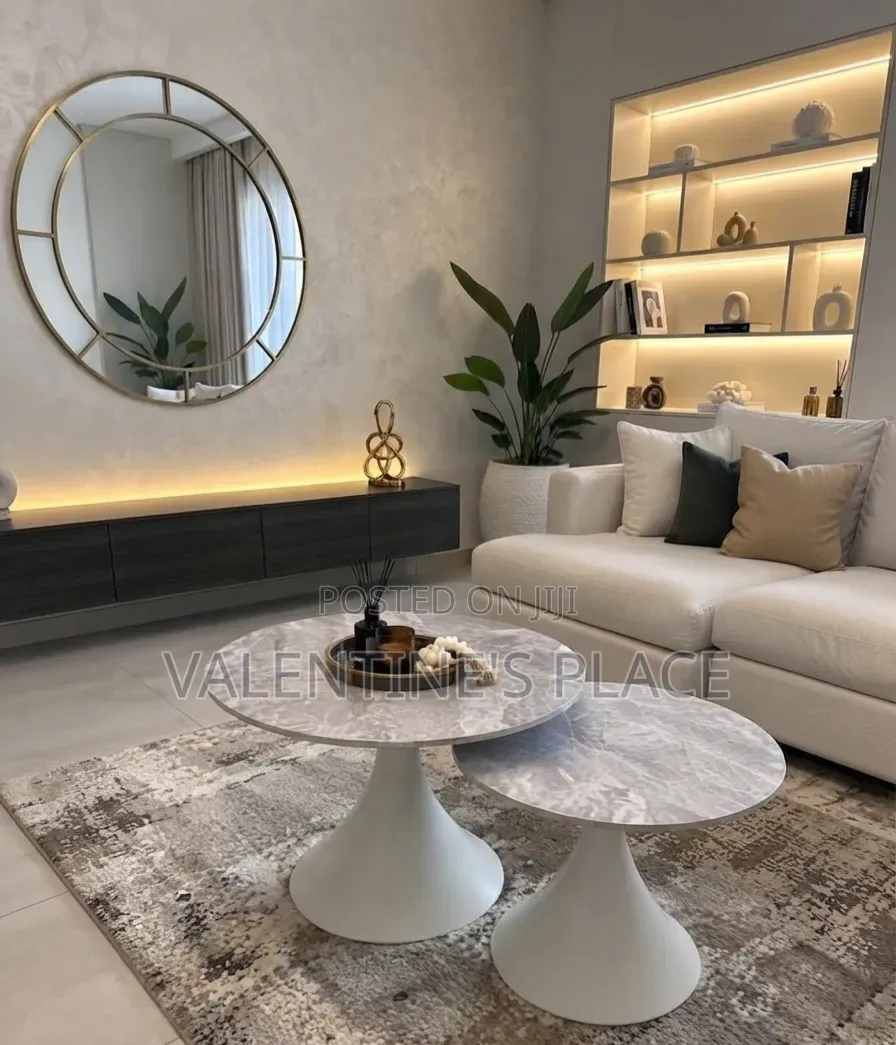 Marble-Top Nesting Coffee Tables