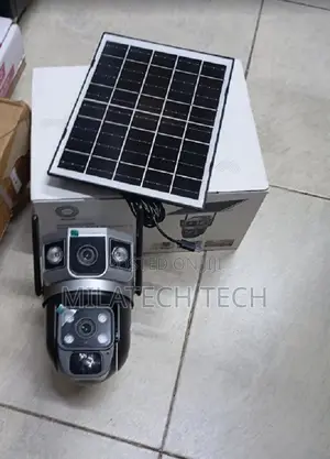 Dual Lens 4G Solar Security Camera – Outdoor CCTV With SIM Card
