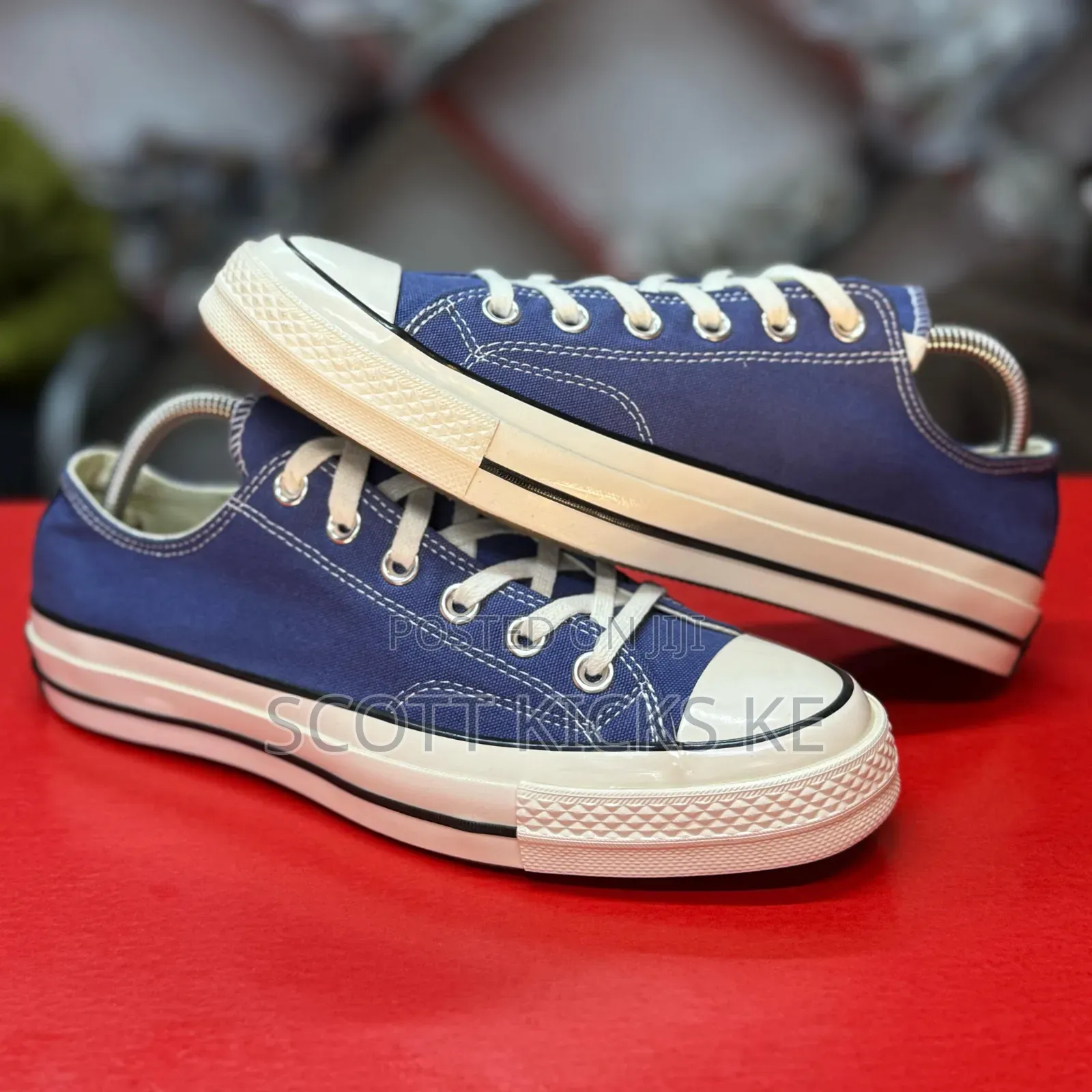 Converse Chuck 70 Low White Blue Sneakers