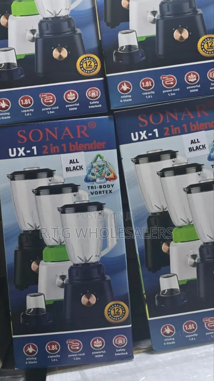 Sonar Multifunction 2-in-1 Kitchen Blender