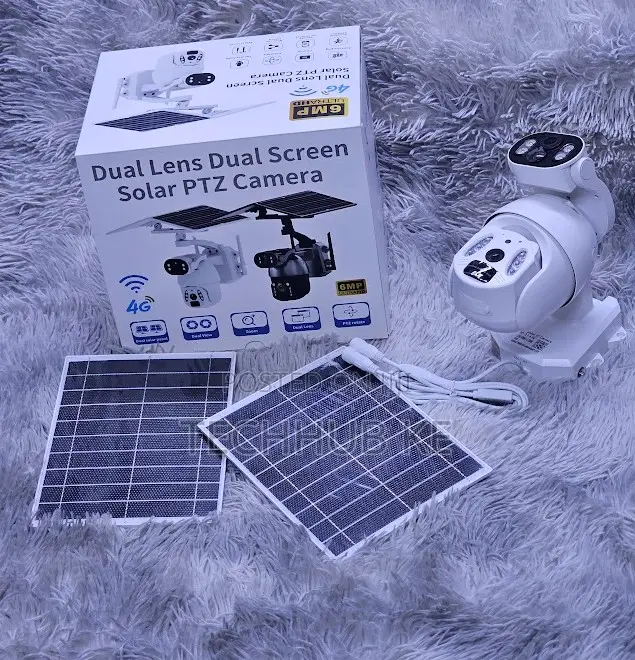 Ubox CCTV Cameras With Solar Panels and SIMCard 6MP Solar CCTV Camera