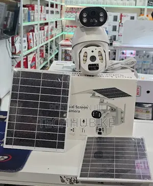 UBOX Solar-Powered Dual-Lens Camera 360-Degree 6MP Solar Camera
