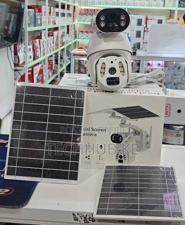 UBOX Solar-Powered Dual-Lens Camera 360-Degree 6MP Solar Camera - main view