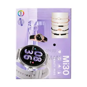 Mi30 Beauty Miss Smart Watch Gift Set With Bracelet Set