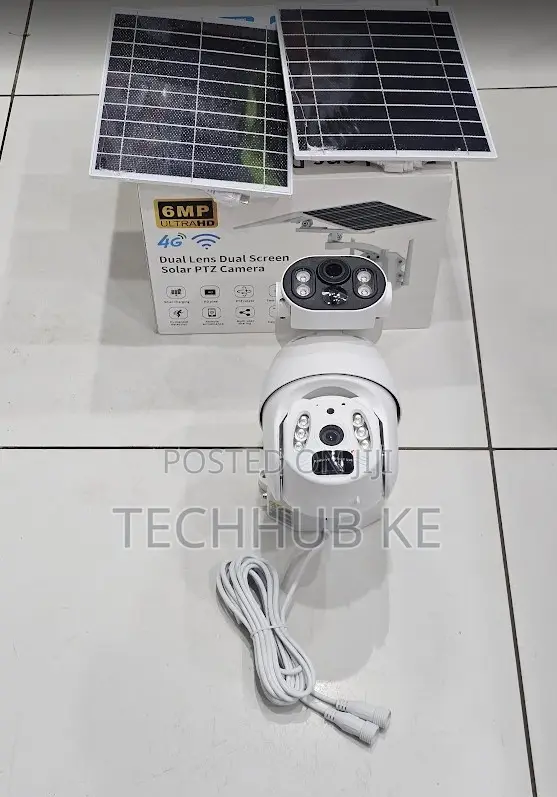 UBOX 6mp Dual Lens 4G Sim Card Solar CCTV Camera