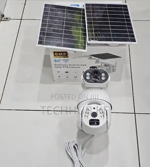 4G 6MP Ubox Dual Lens Dual Screen Solar PTZ Camera