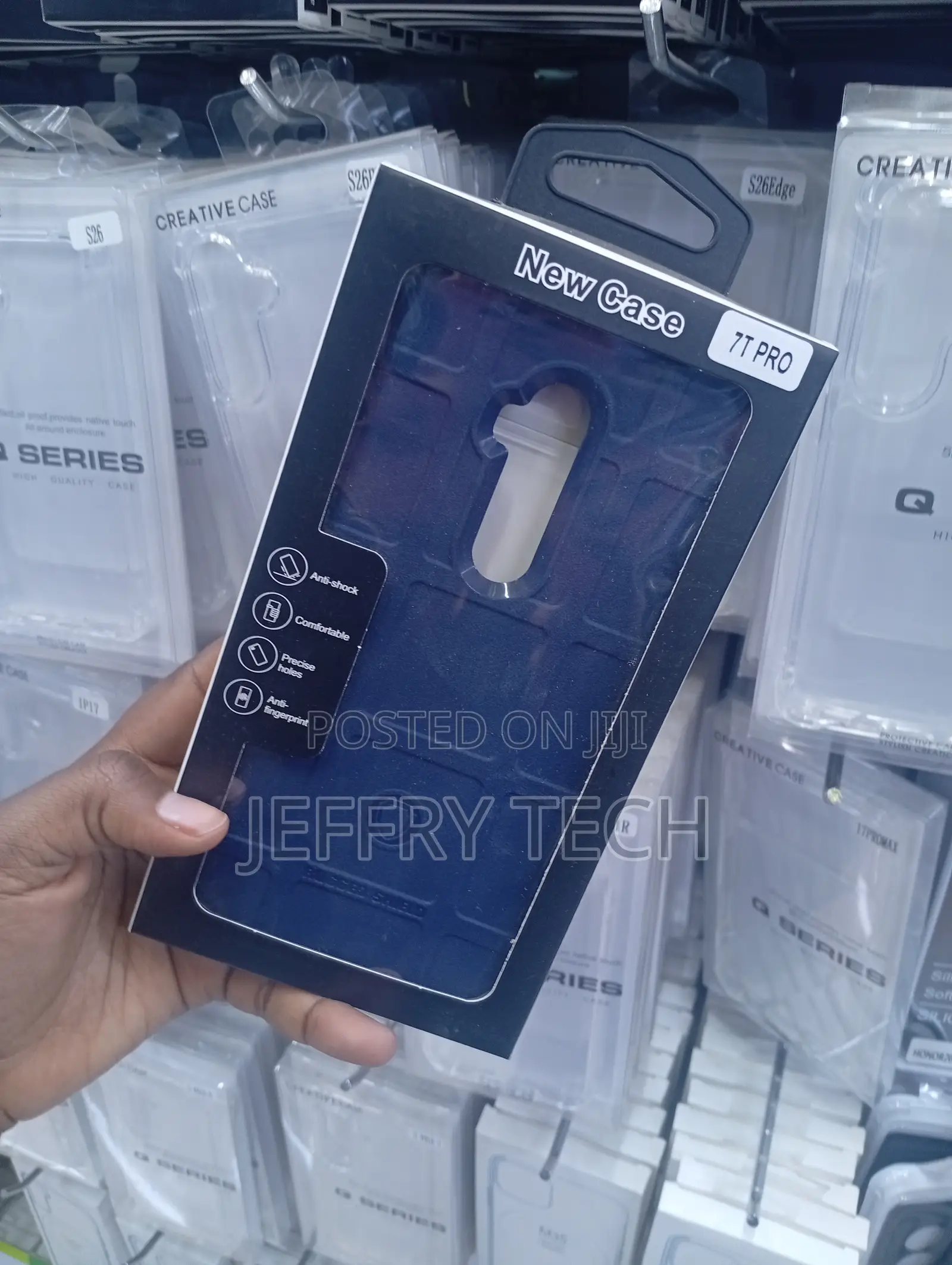 Rugged Shield" TPU Case Designed Specifically for the OnePlus 7T Pro.