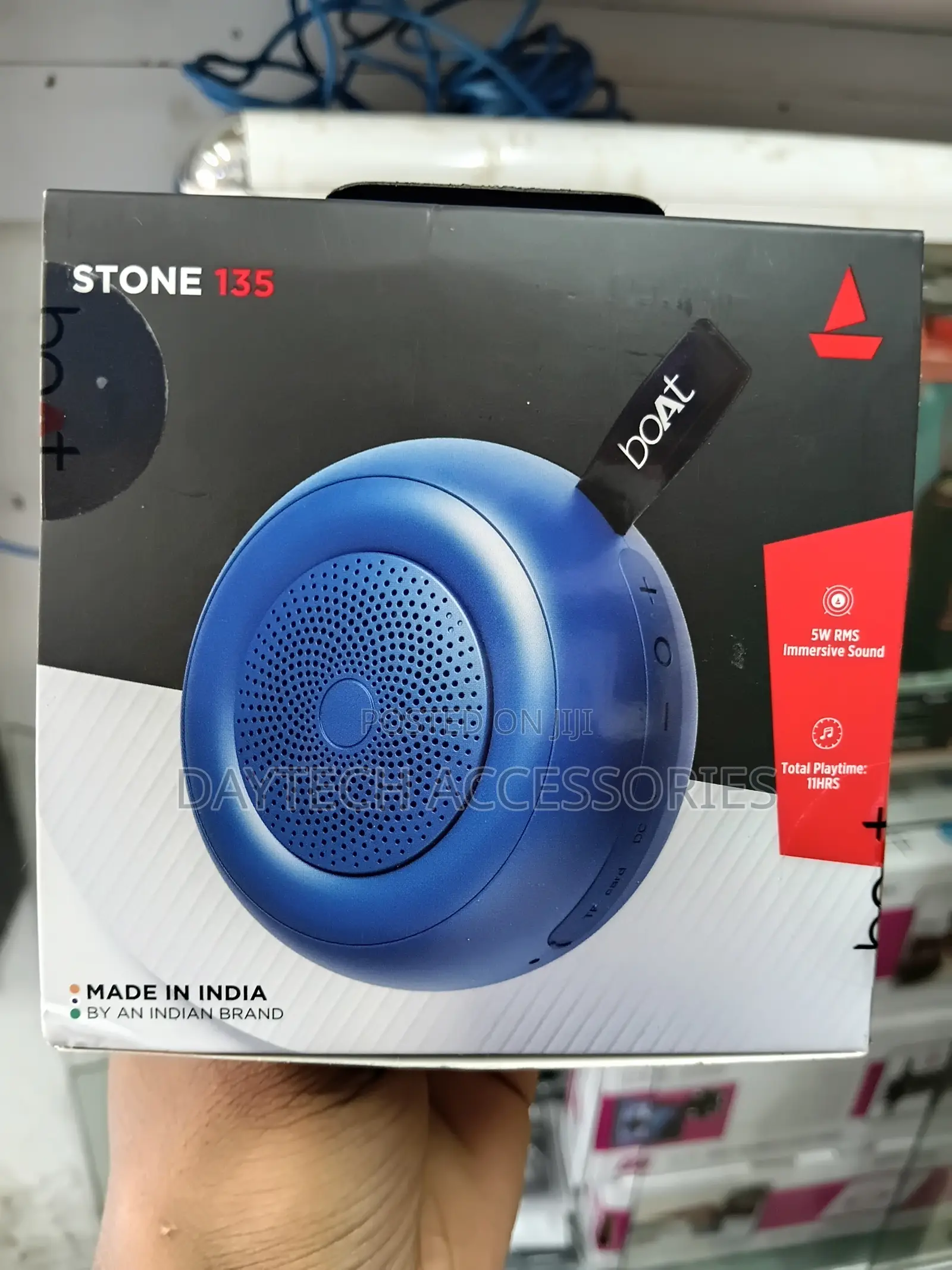 Boat Stone 135 Portable Bluetooth Speaker With Up to 11 Hours Playback