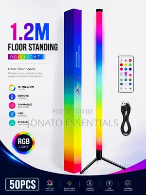 1.2M RGB Floor Standing Light Remote Control Corner Lamp