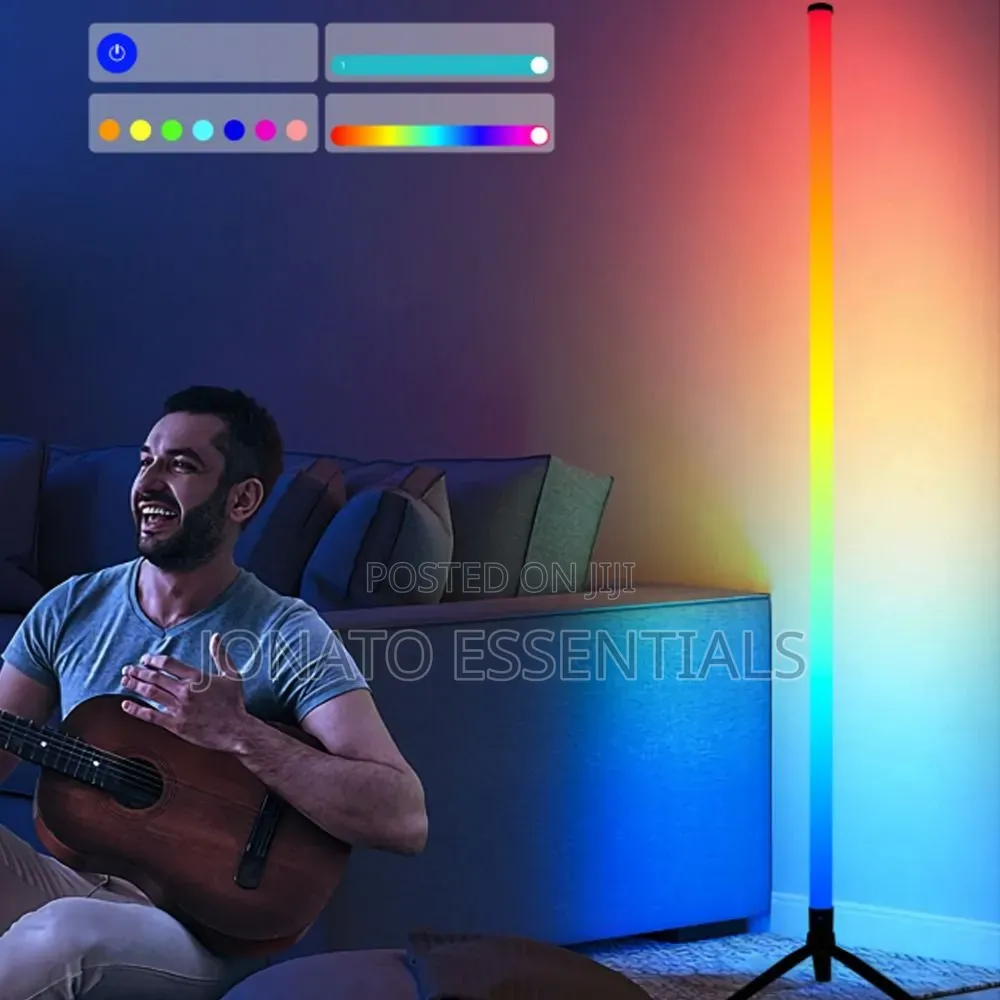 1.2M RGB Floor Standing Light Remote Control Corner Lamp