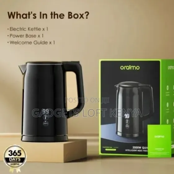 Oraimo Smart Kettle OH- 2000W 304 Stainless Steel Electric Kettle