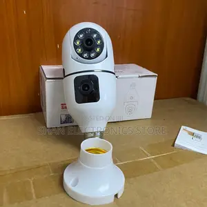 360° View Dual Lens Bulb Camera 1080P HD Video QDual Lensuality