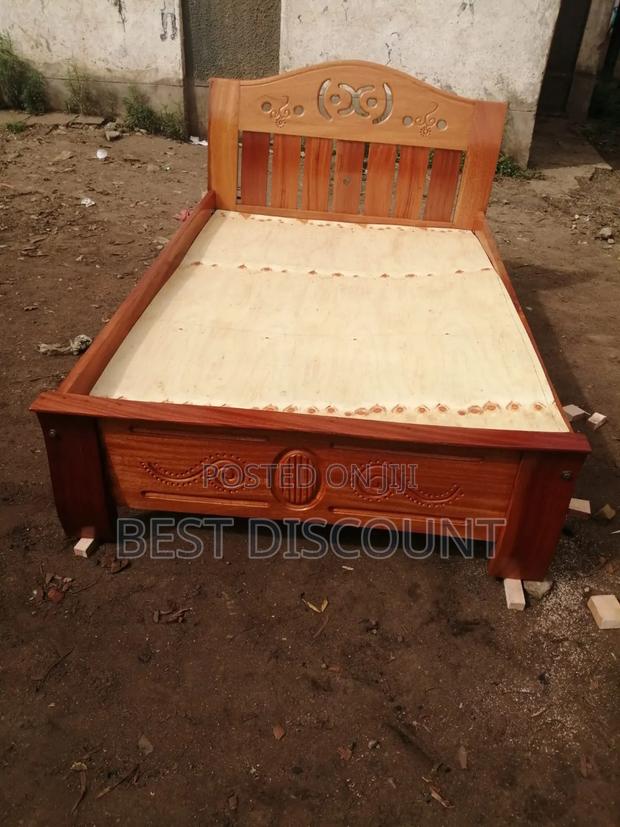 Mahogany Wood Bed - thumbnail 2