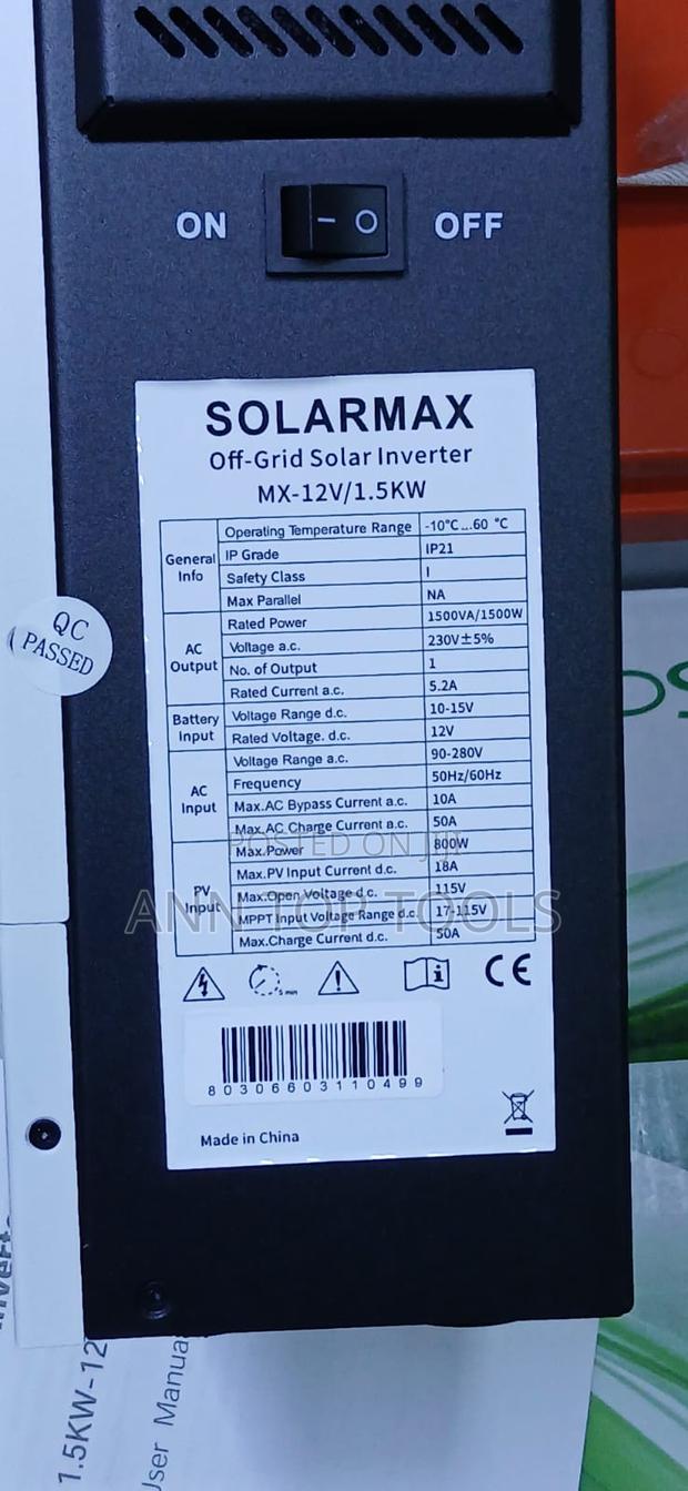 1.5kva 12 Volts Solarmax Inverter - thumbnail 2