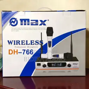 Max DH-766 Professional Dual UHF Wireless Microphone System