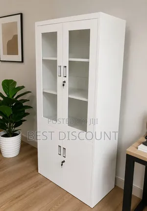 Half Glass Files Cabinets