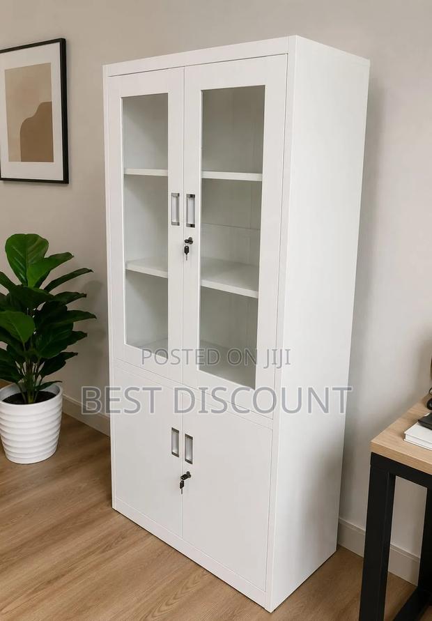 Half Glass Files Cabinets