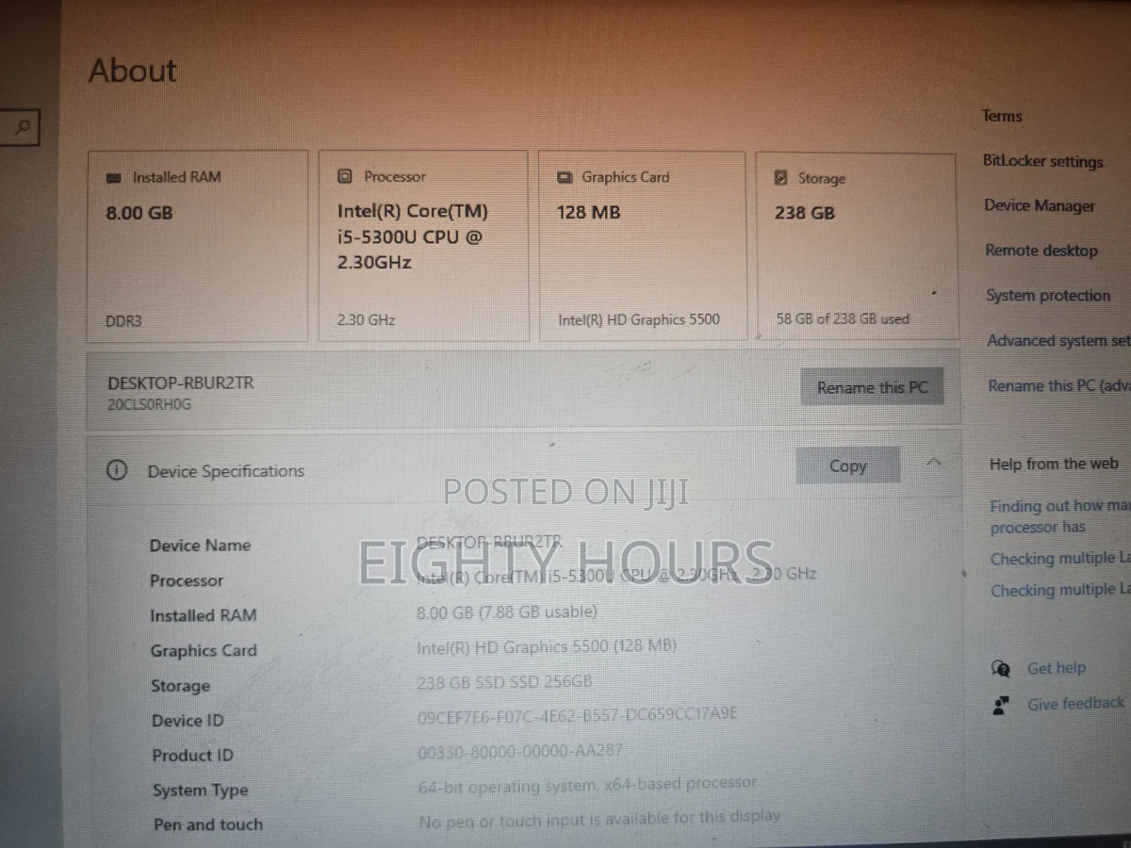 Laptop Lenovo ThinkPad X250 8GB Intel Core i5 SSD 256GB