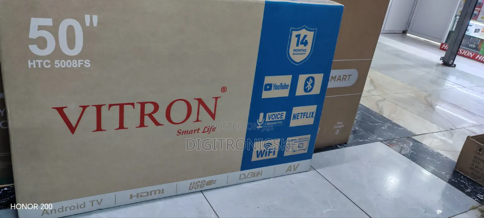 Vitron 50" Smart Android FHD TV Htc5008fs